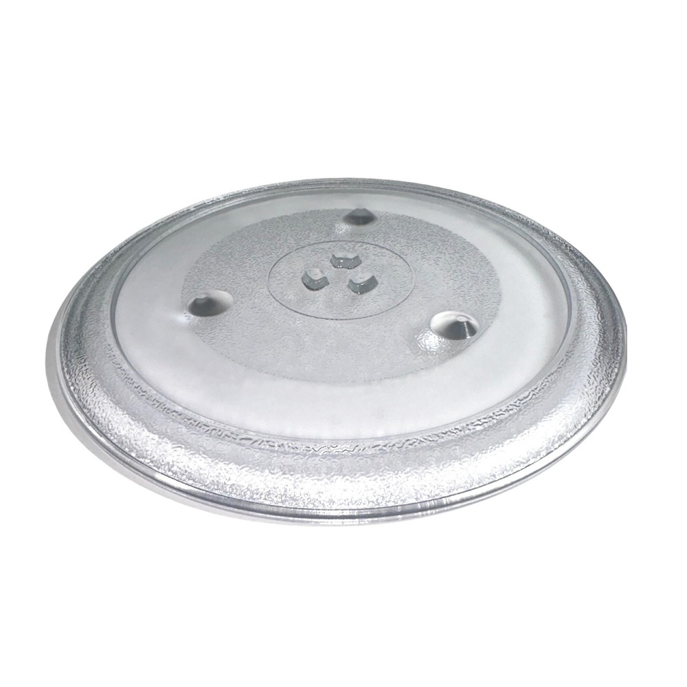 Universal 12.5 Inch Microwave Glass Turntable Plate Y-Shape Center Coupler Clear